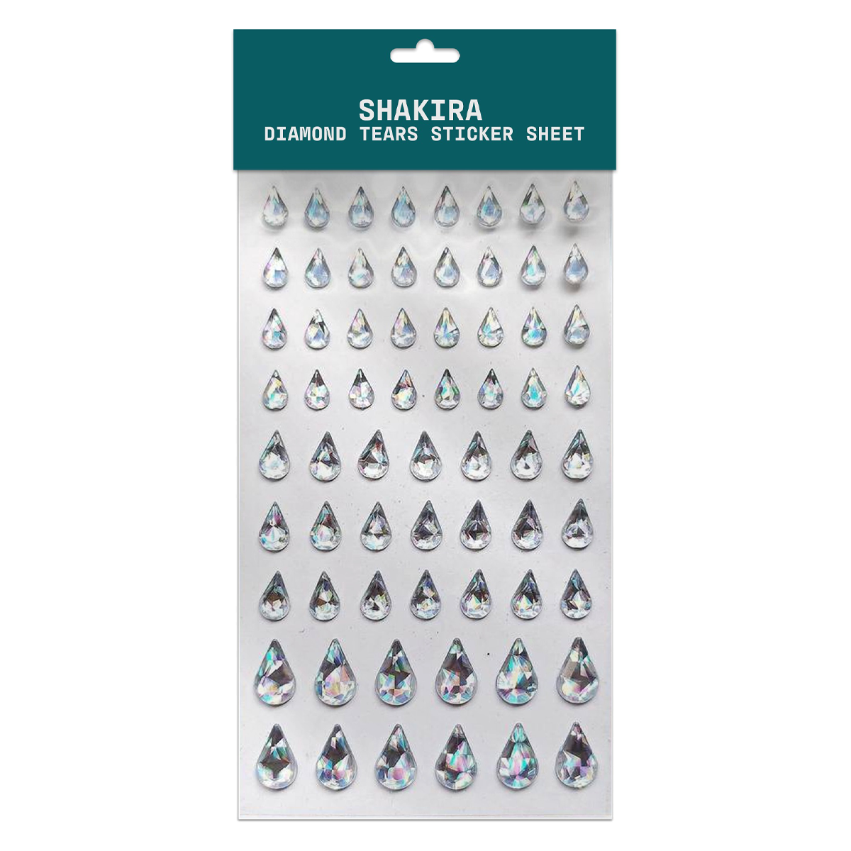 Diamond Teardrop Stickers