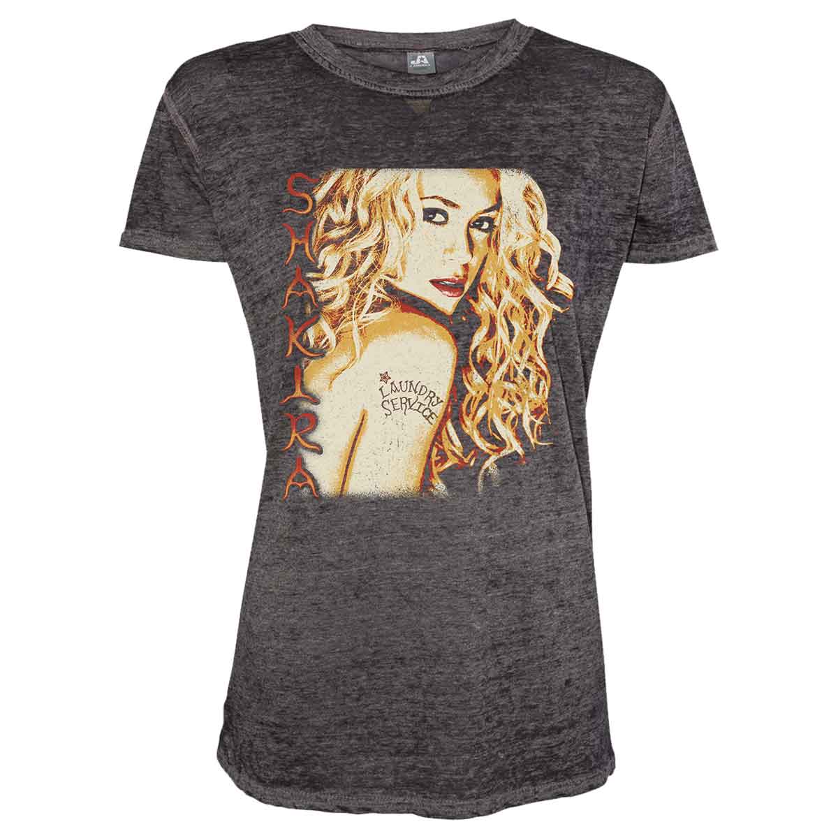 Laundry Service Cover Ladies Burnout T-shirt - Black – Shakira Store